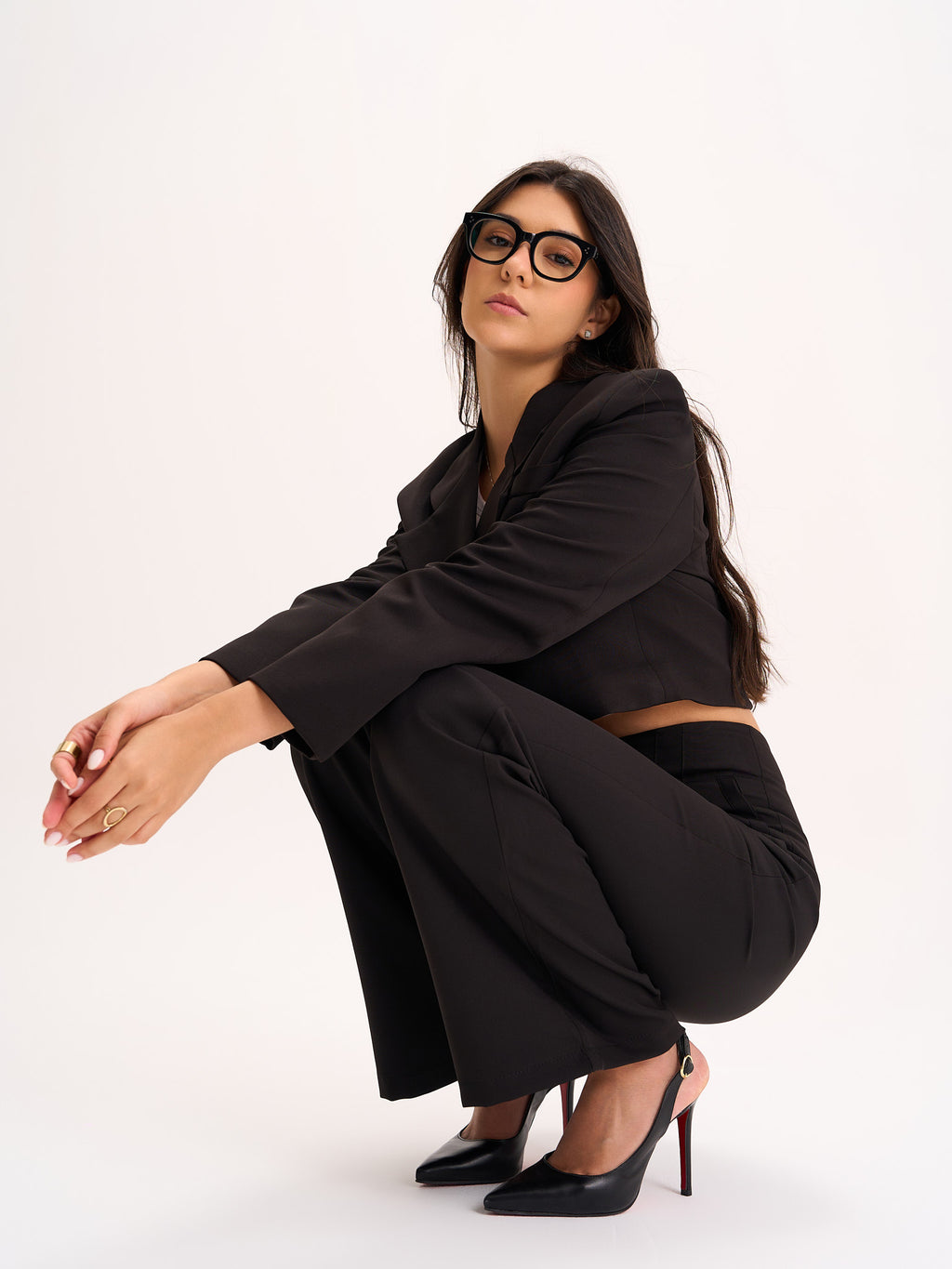 Black Cropped Blazer